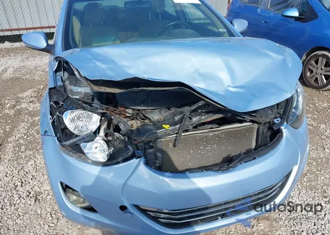 2013 Hyundai Elantra Limited from USA, damaged, VIN KMHDH4AEXDU781647